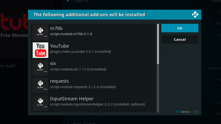 Step 7 - How to Install Tubi TV Kodi Addon Guide