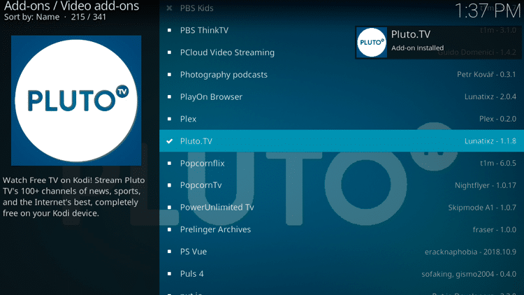 How to Install Pluto TV Kodi Addon on Firestick, Fire TV ...