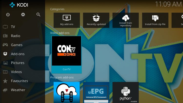 Step 9 - How to Install ConTV Kodi Addon Guide