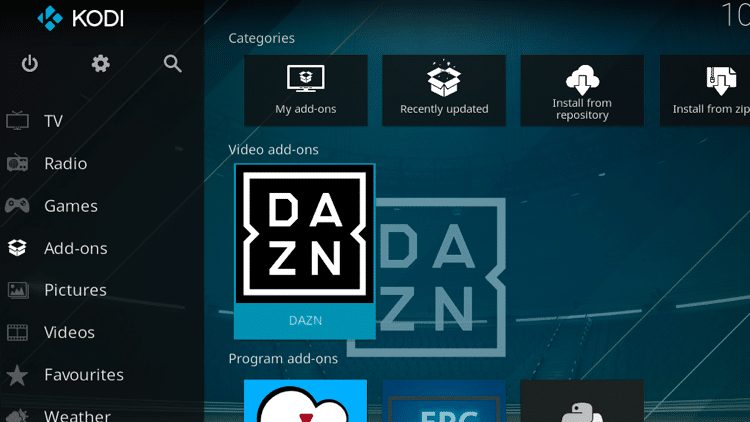 Step 9 - How to Install DAZN Kodi Addon Guide