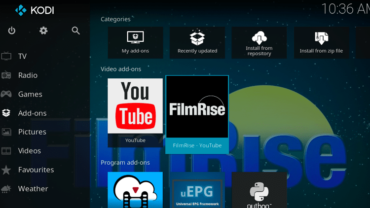 Step 9 - How to Install FilmRise Kodi Addon Guide