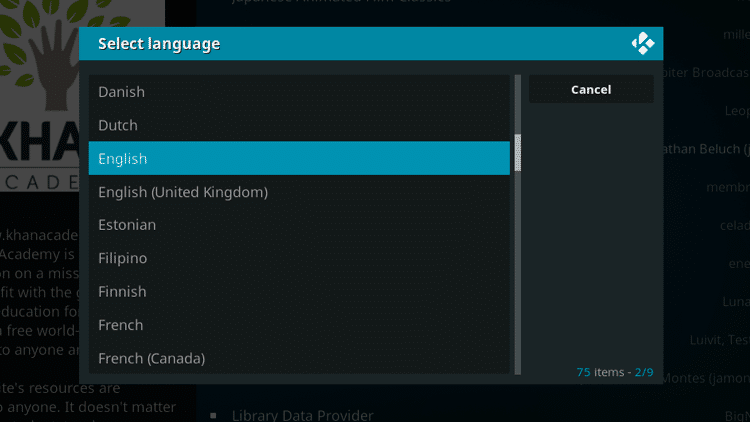 Step 9 - How to Install Kahn Academy Kodi Addon Guide