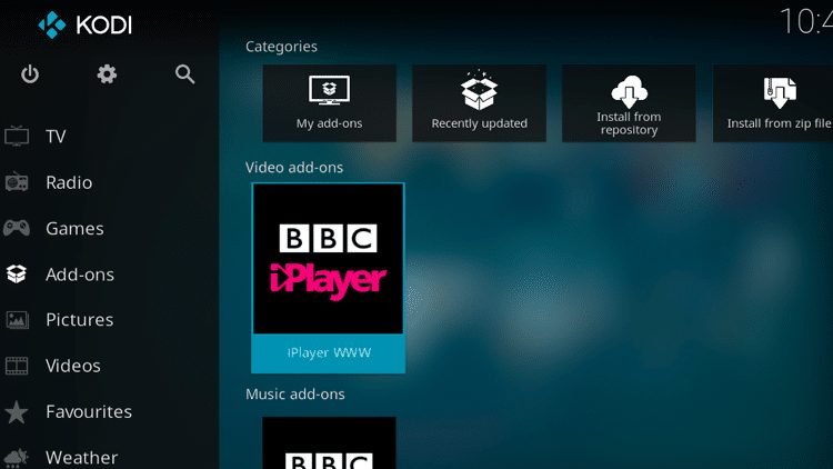 Step 9 - How to Install iPlayer WWW Kodi Addon Guide