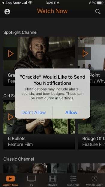If prompted with this message just click Don't Allow