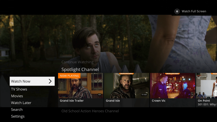 Same with the Firestick, feel free to select the "Skip for now" option and start streaming free Movies & TV Shows without an account!