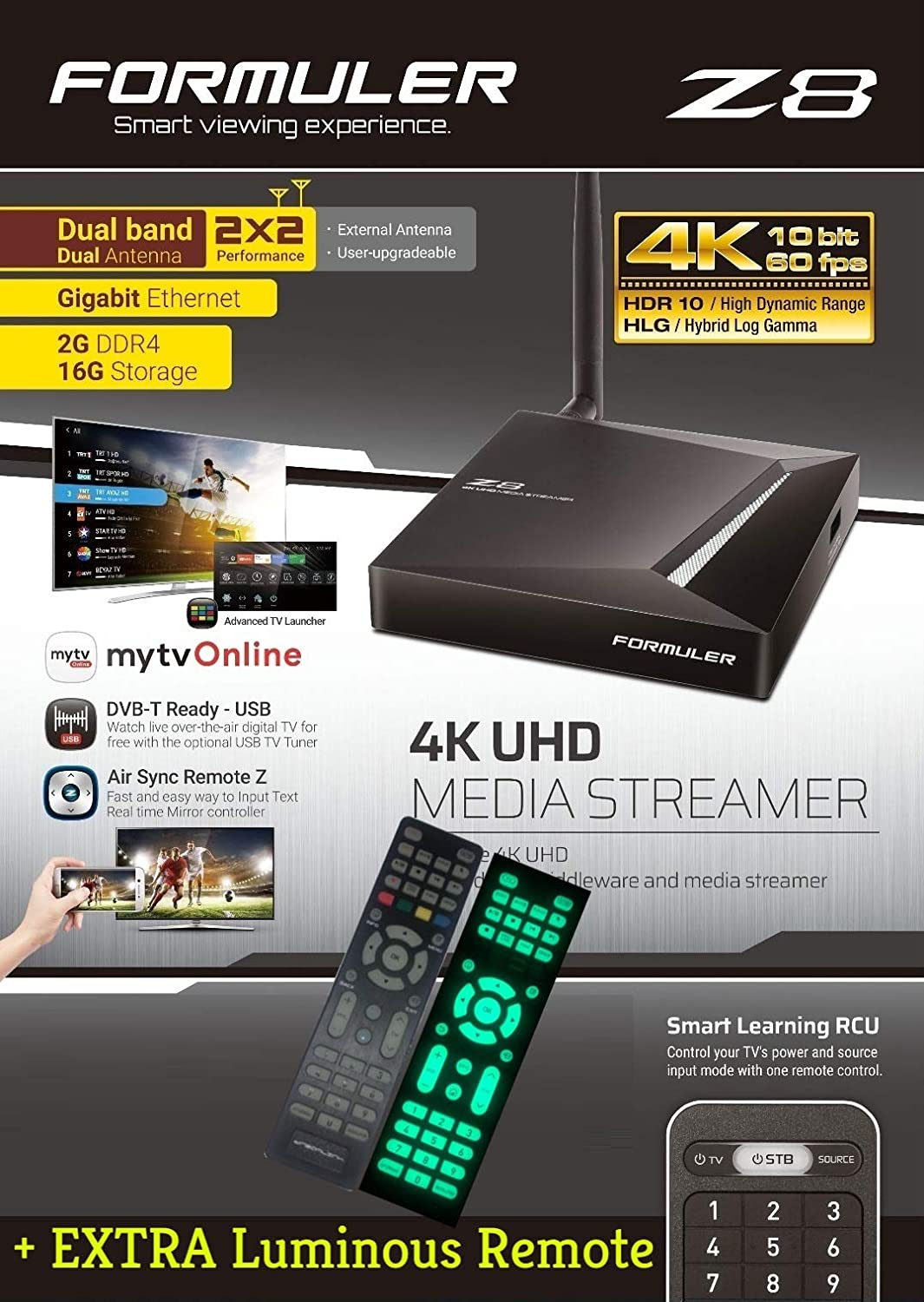 Formuler Z8 - Android TV Box Built for IPTV