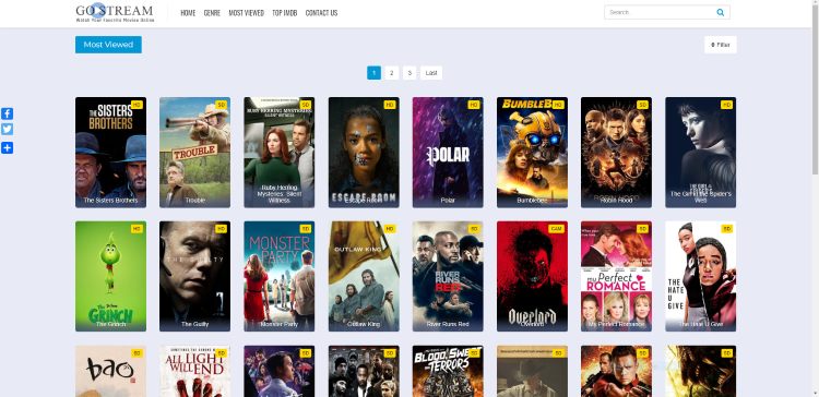 Using GoStream site on a PC, tablet, or mobile device may be the simplest method of using the site for movies & TV shows.