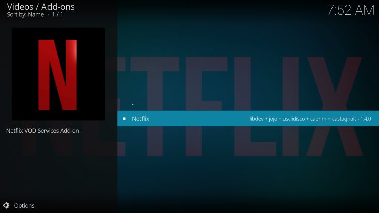 Select Netflix
