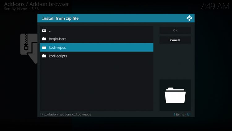 Click kodi-repos