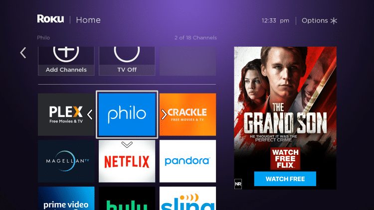 Move the Philo app wherever you prefer on your Roku channels list