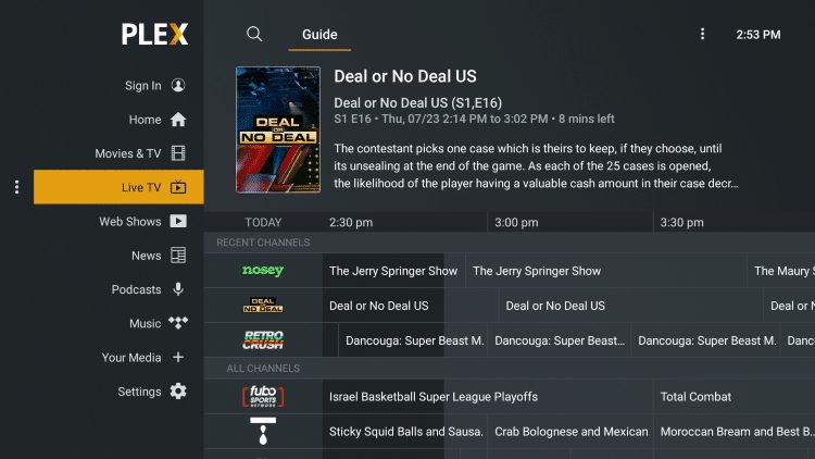 Free us live discount tv