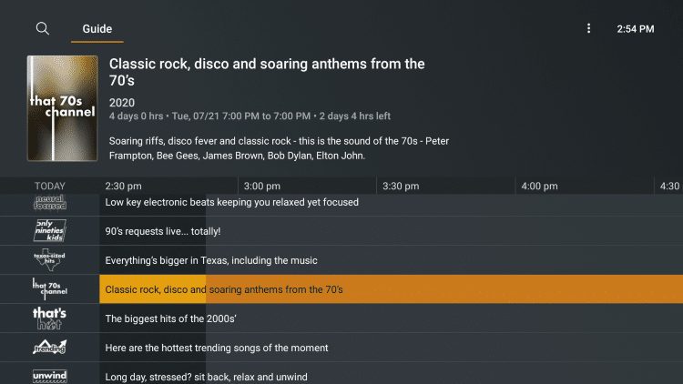 plex live tv channels