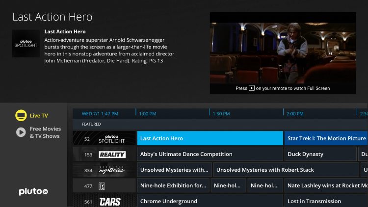 That’s it! Pluto TV is now successfully installed on your Firestick/Fire TV device.