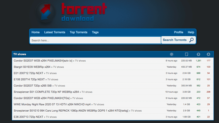 torrent search sites