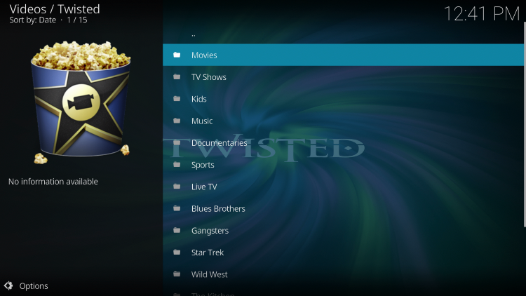 That's it! The Twisted Kodi Addon is now successfully installed.