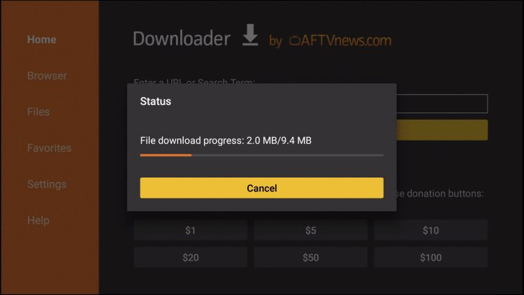 wait for file to download