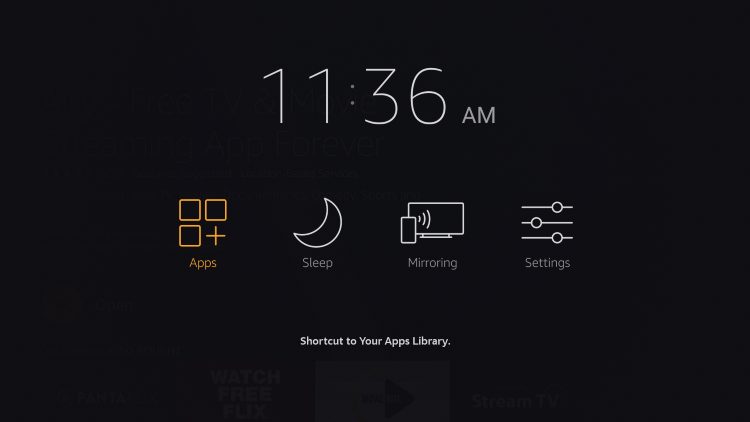 Click Apps.