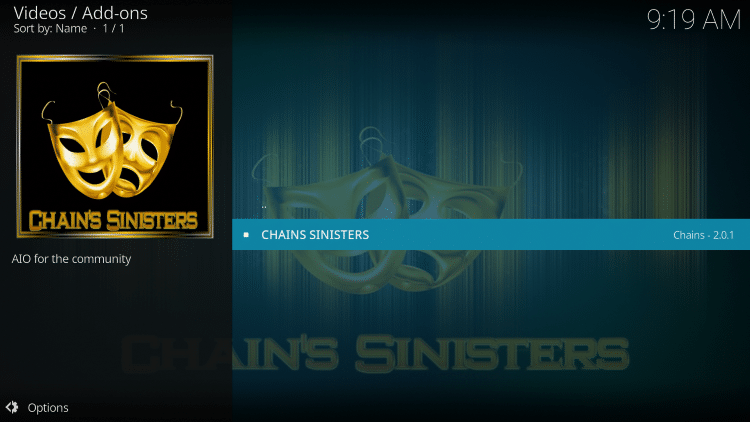 Select Chains Sinisters