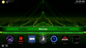 green monster kodi build movies