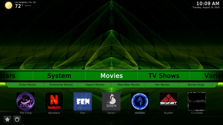 That’s it! The Green Monster Kodi Build is now successfully installed
