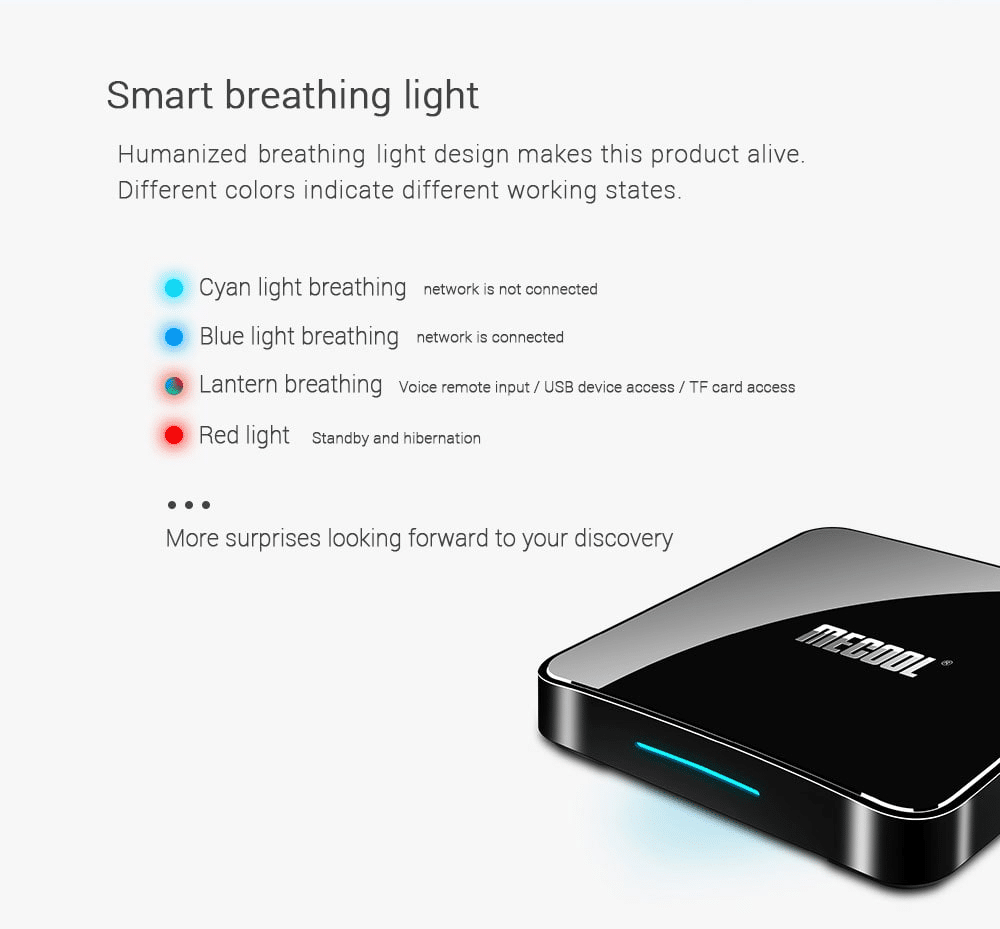 MECOOL KM3 Smart Breathing Light