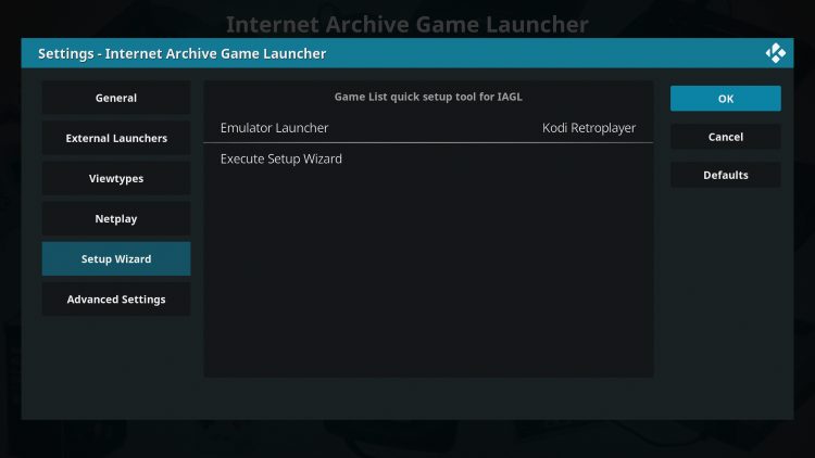 Next click Ok to play kodi retro games