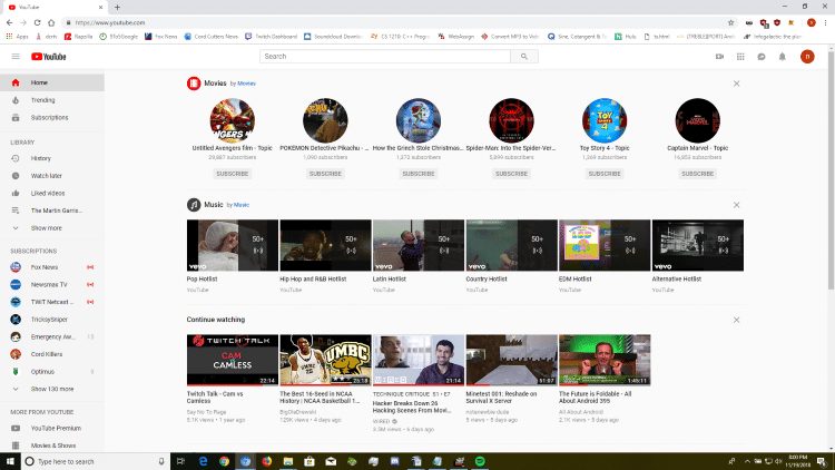 open youtube