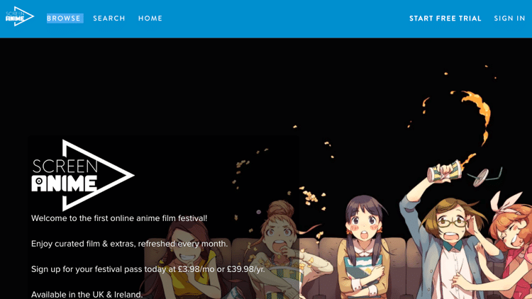 anime streaming sites screen anime