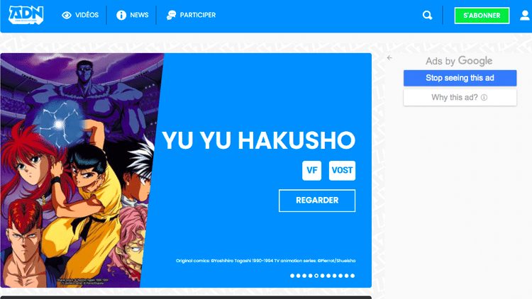 anime streaming sites adn