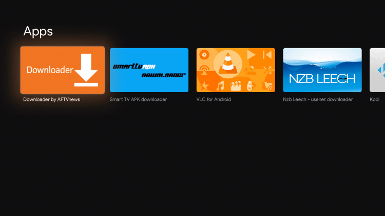 Select Downloader by AFTVnews under Apps