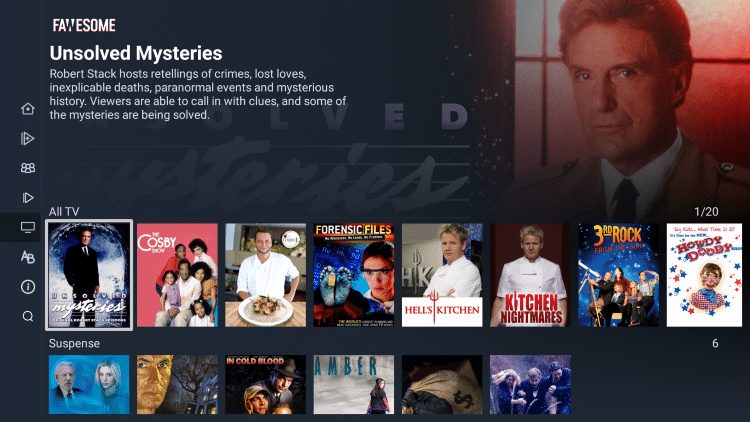 You will notice all of the free movies and tv shows to choose from!