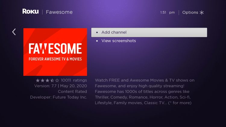 Click Add channel