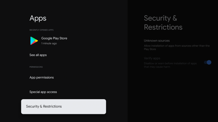 Click Security & Restrictions