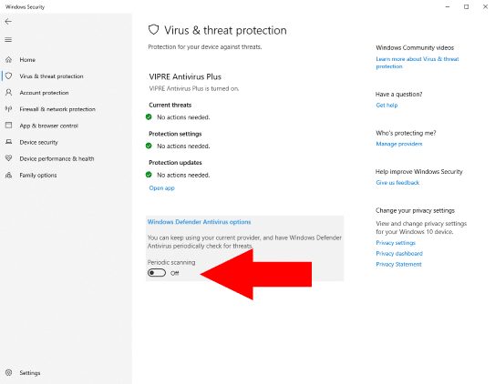 Antivirus Periodic Scanning