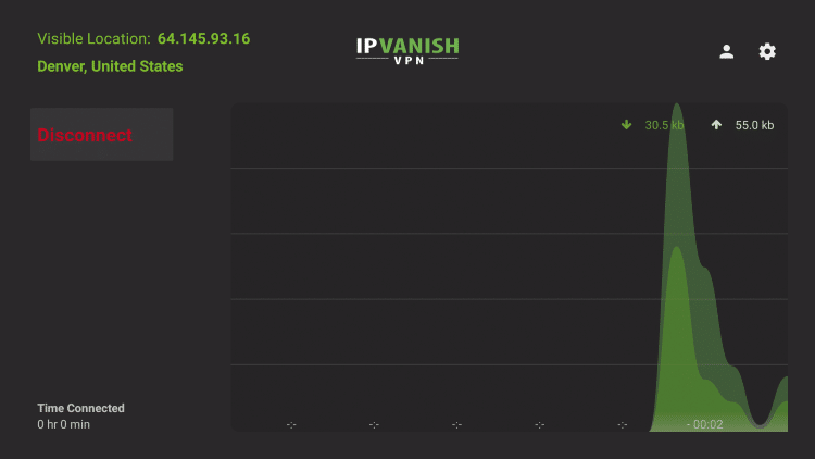 You have successfully installed IPVanish VPN for Chromecast with Google TV and are now protected.