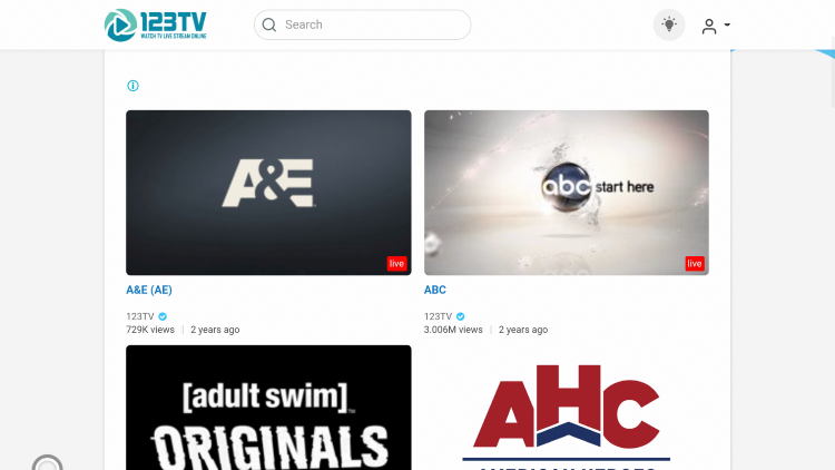 Enjoy the hundreds of free live channels that 123TV has to offer!