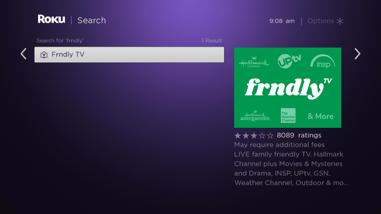 frndly roku channel app