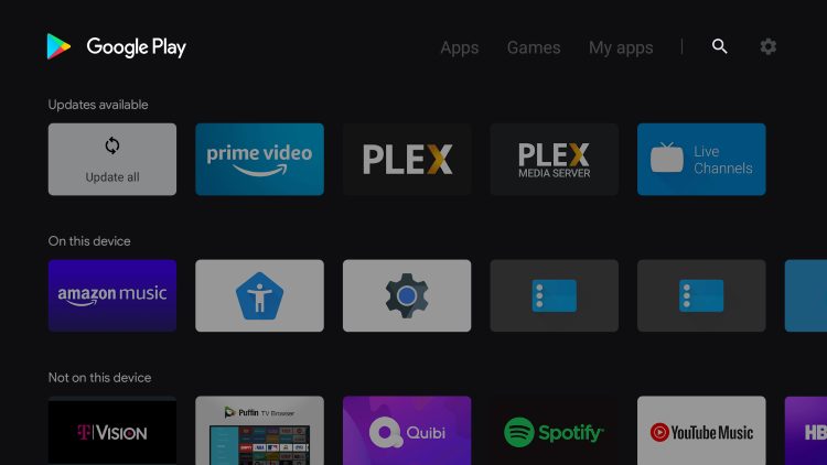 Click the search icon on the top right.