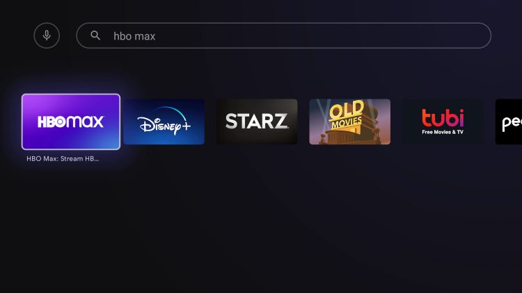 Click HBO Max