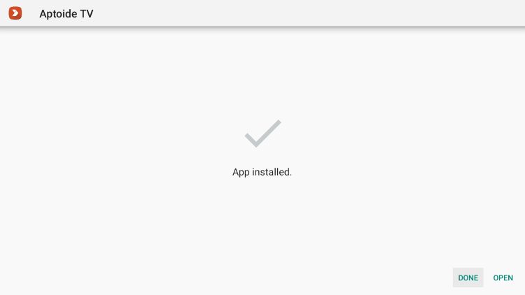 Click Done.