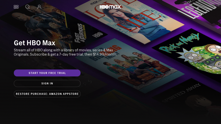 That's it! You have successfully installed HBO Max on your Firestick/Fire TV through the Amazon App Store.