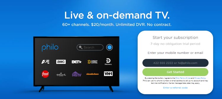 Philo is a live TV streaming service that hosts live entertainment, news, family, kids, and other channels at an affordable monthly rate.