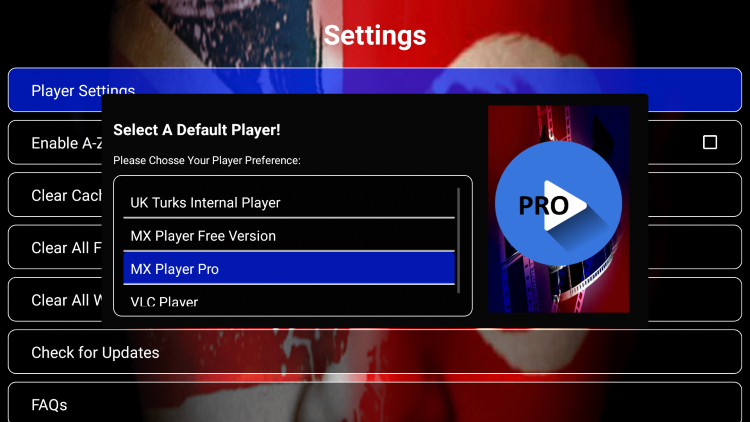 Select MX Player Pro