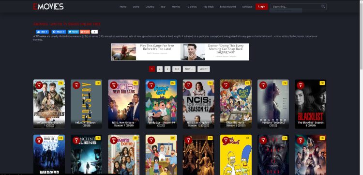 Emovies Website