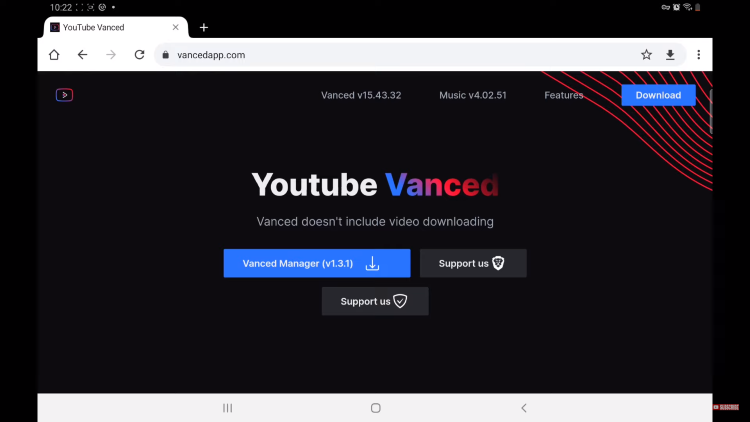 you tube vanced manager