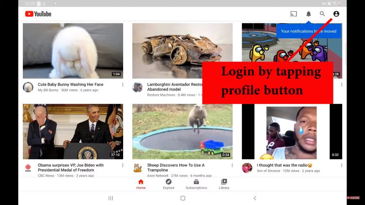 Launch YouTube Vanced APK and sign in to your YouTube account if you wish