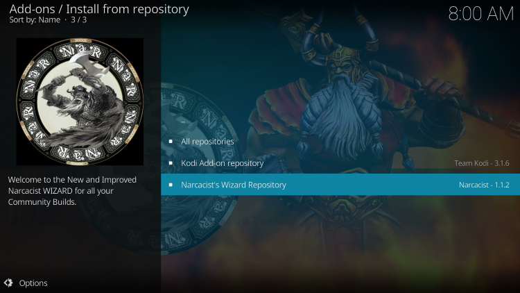 Choose Narcacist's Wizard Repository