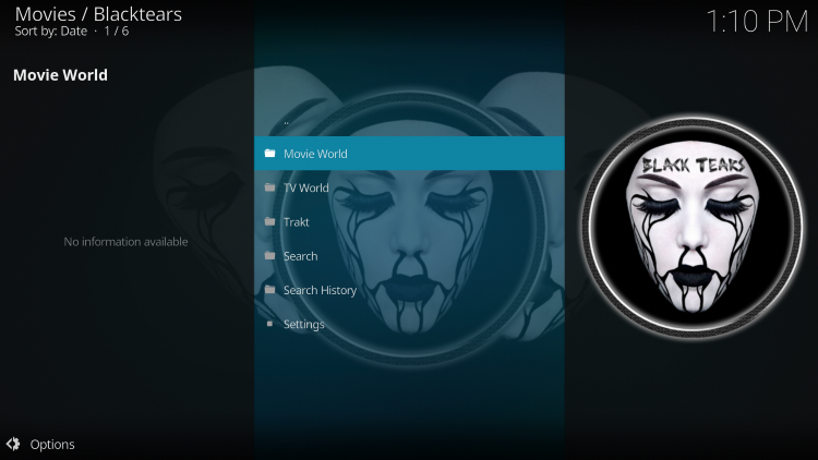 That's it! You have successfully installed the Black Tears Kodi Addon