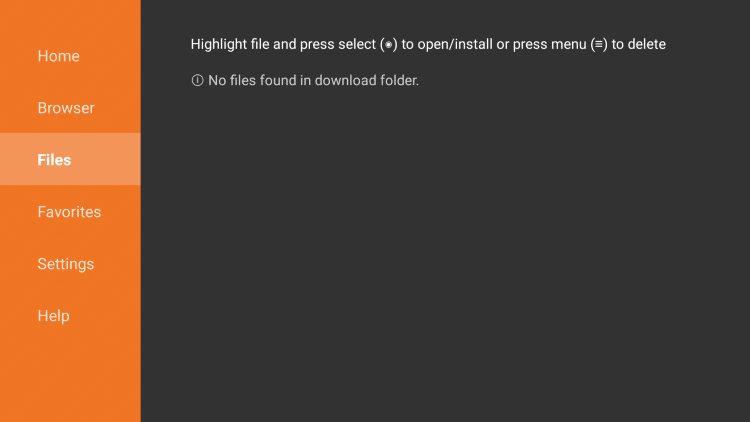 The Files tab will compile any APK file you install. We suggest cleaning this out when installing APK files.