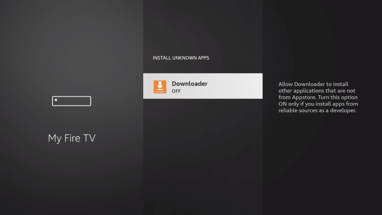 find the downloader app and click it. This will allow you to download apps on firestick